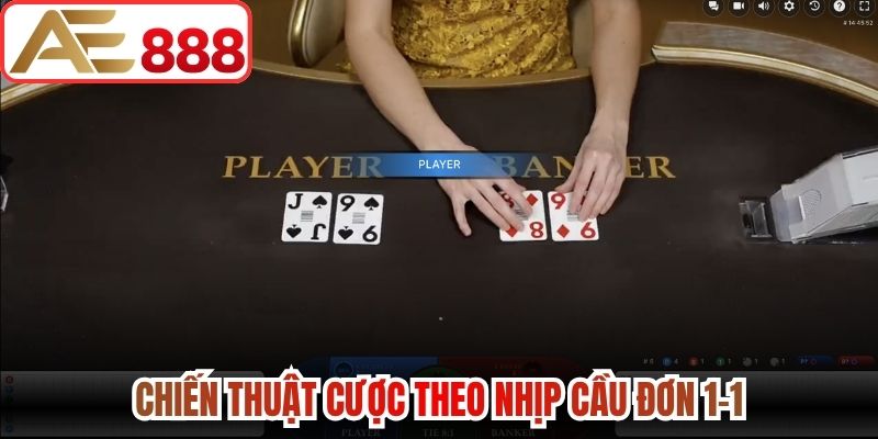 Chiến thuật cược theo nhịp cầu đơn 1-1