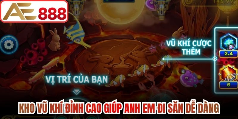 Kho vũ khí đỉnh cao giúp anh em đi săn dễ dàng