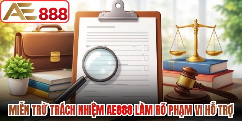 Miễn trừ trách nhiệm AE888 làm rõ phạm vi hỗ trợ