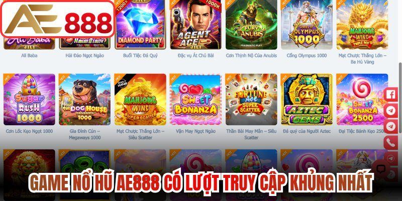 Game nổ hũ AE888 có lượt truy cập khủng nhất