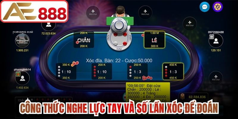 Công thức nghe lực tay và số lần xóc để đoán